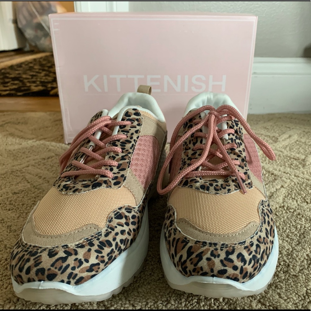 Kittenish Cheetah Girl Sneakers